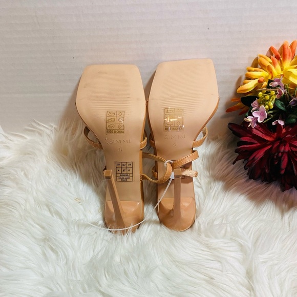 SIMMI London Sunkiss Nude Sandals Shoes US Sz-6 - Picture 3 of 3